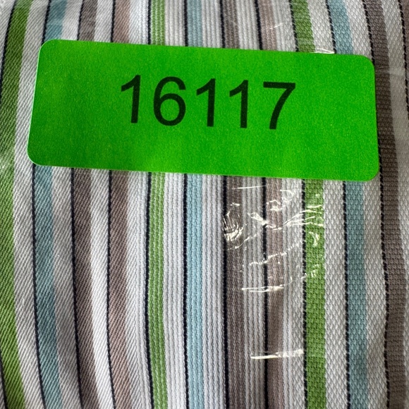 TailorByrd Men's L Multicolor Striped‎ Long Sleeve Casual Dress Shirt Flip Cuff - Picture 14 of 14